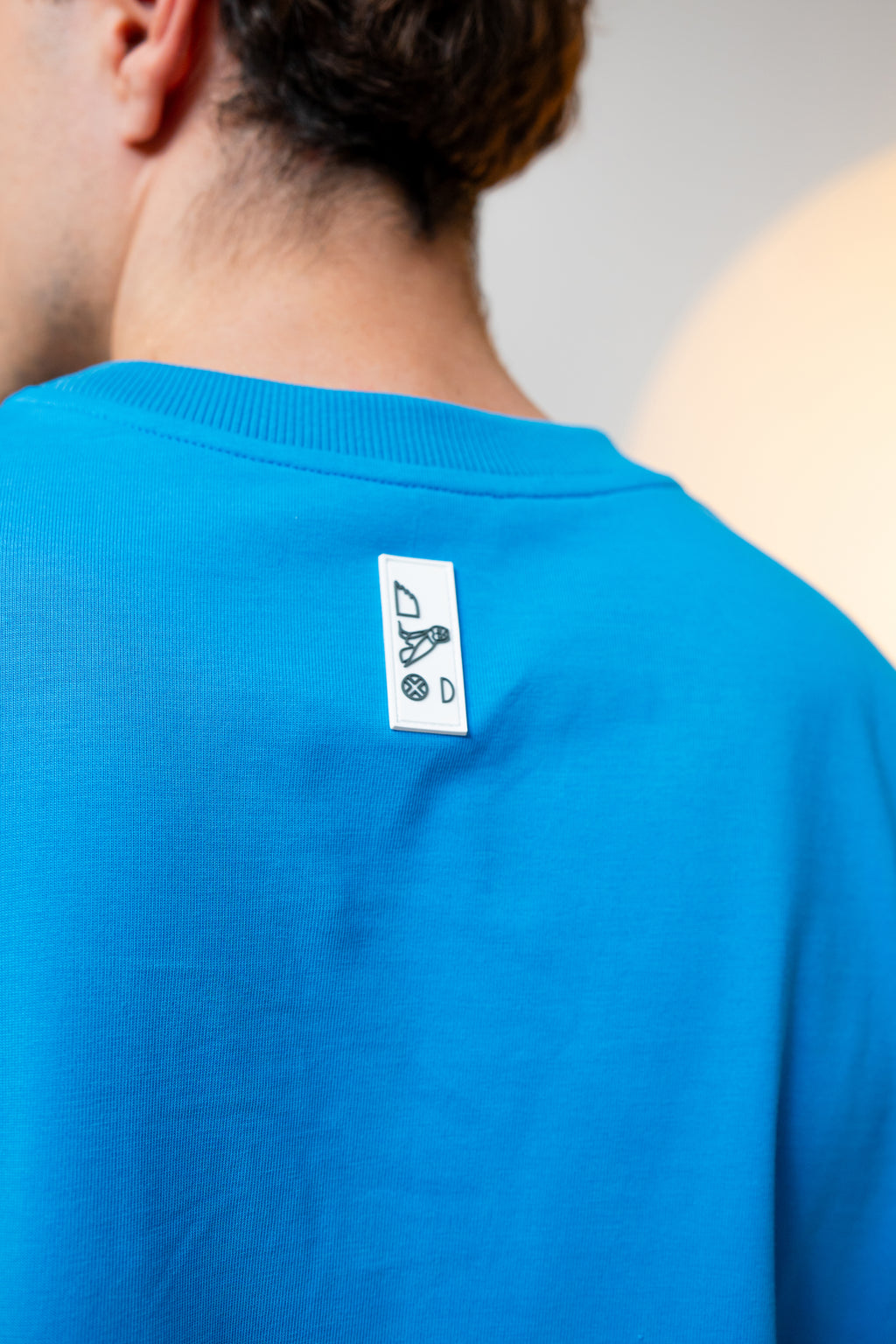 KEMET | Oversized Basic T-shirt in Cotton Cerulean Blue