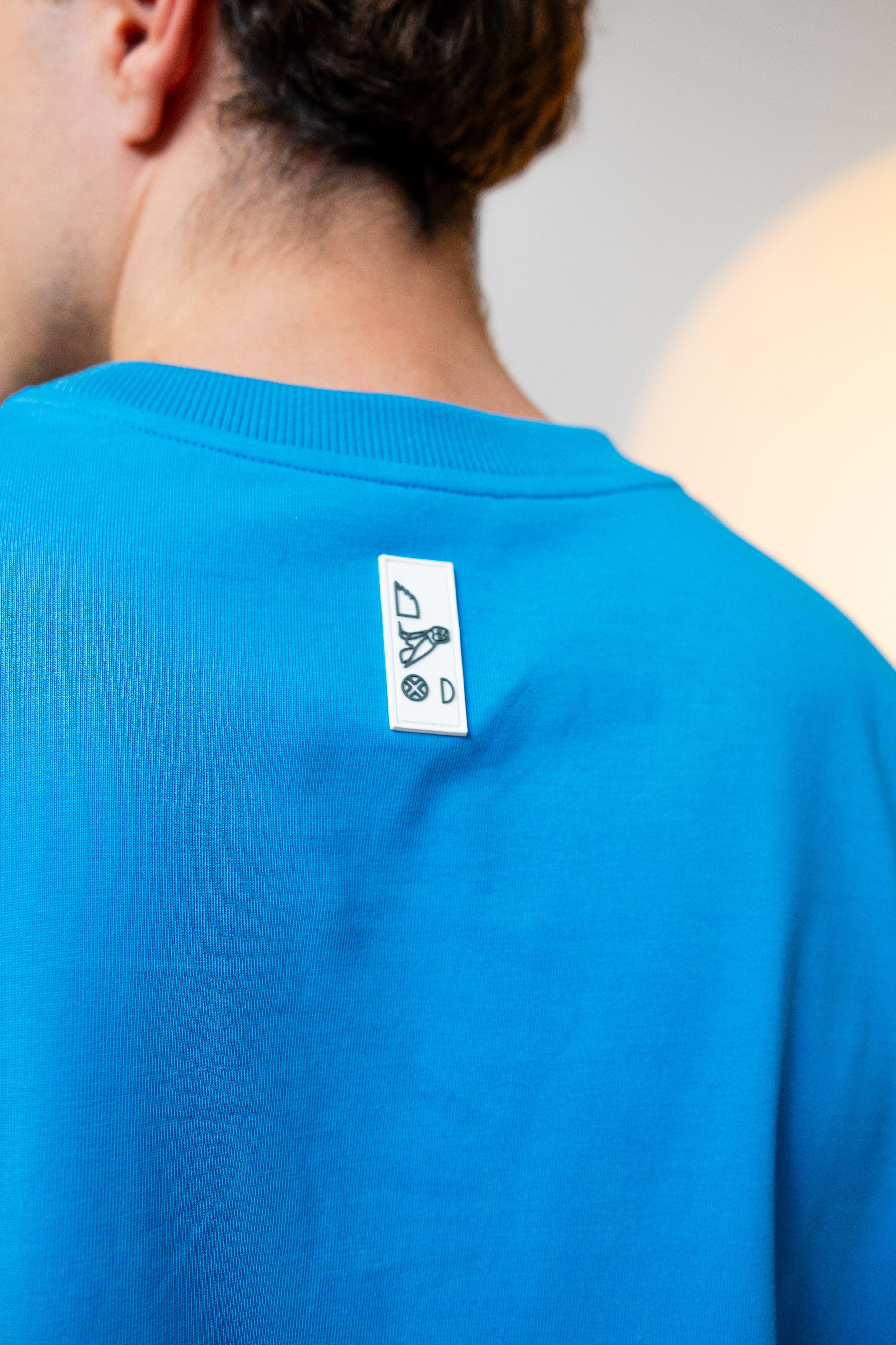 KEMET | Oversized Basic T-shirt in Cotton Cerulean Blue