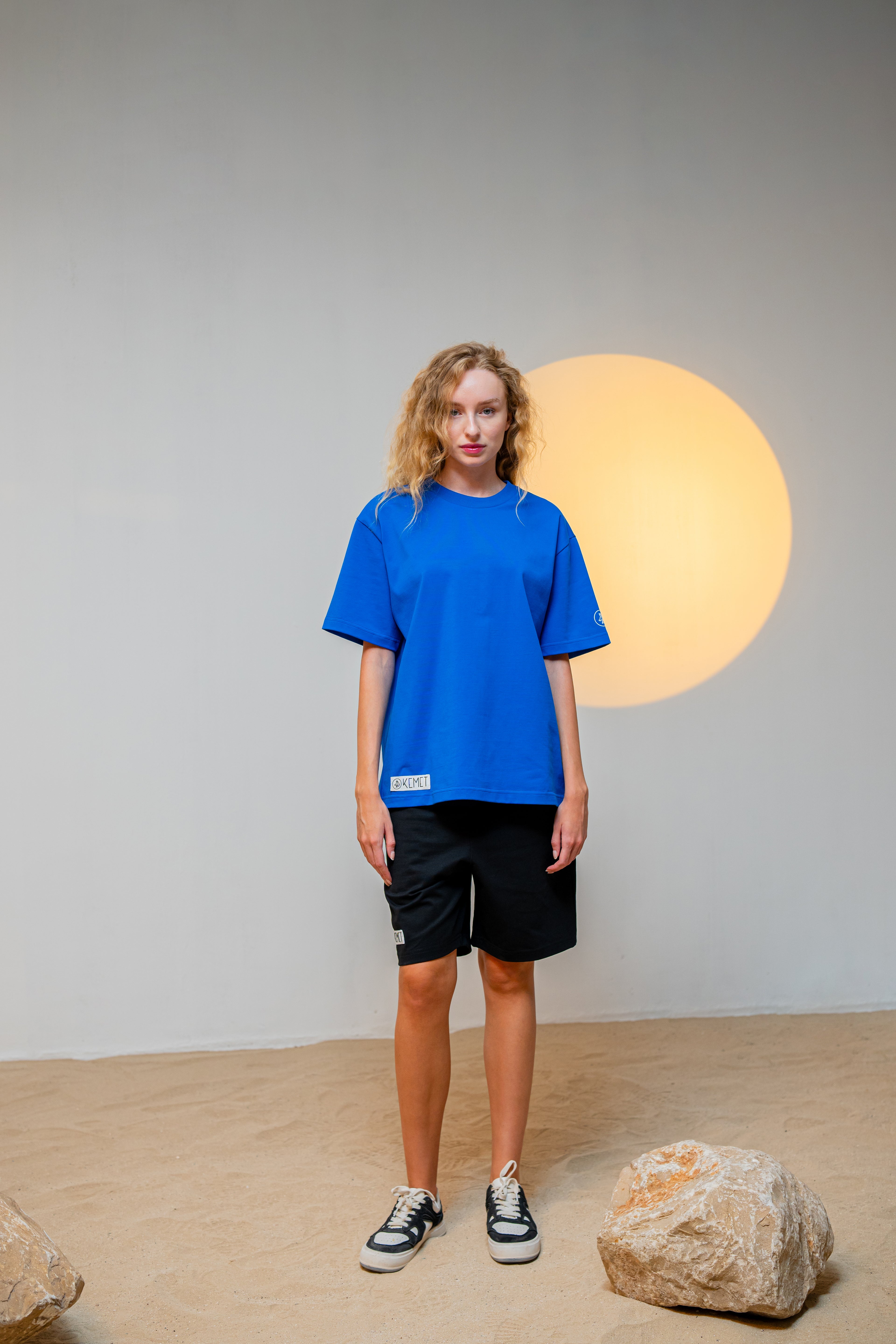DARK SOIL | Oversized Basic T-shirt in Cotton Royal Blue