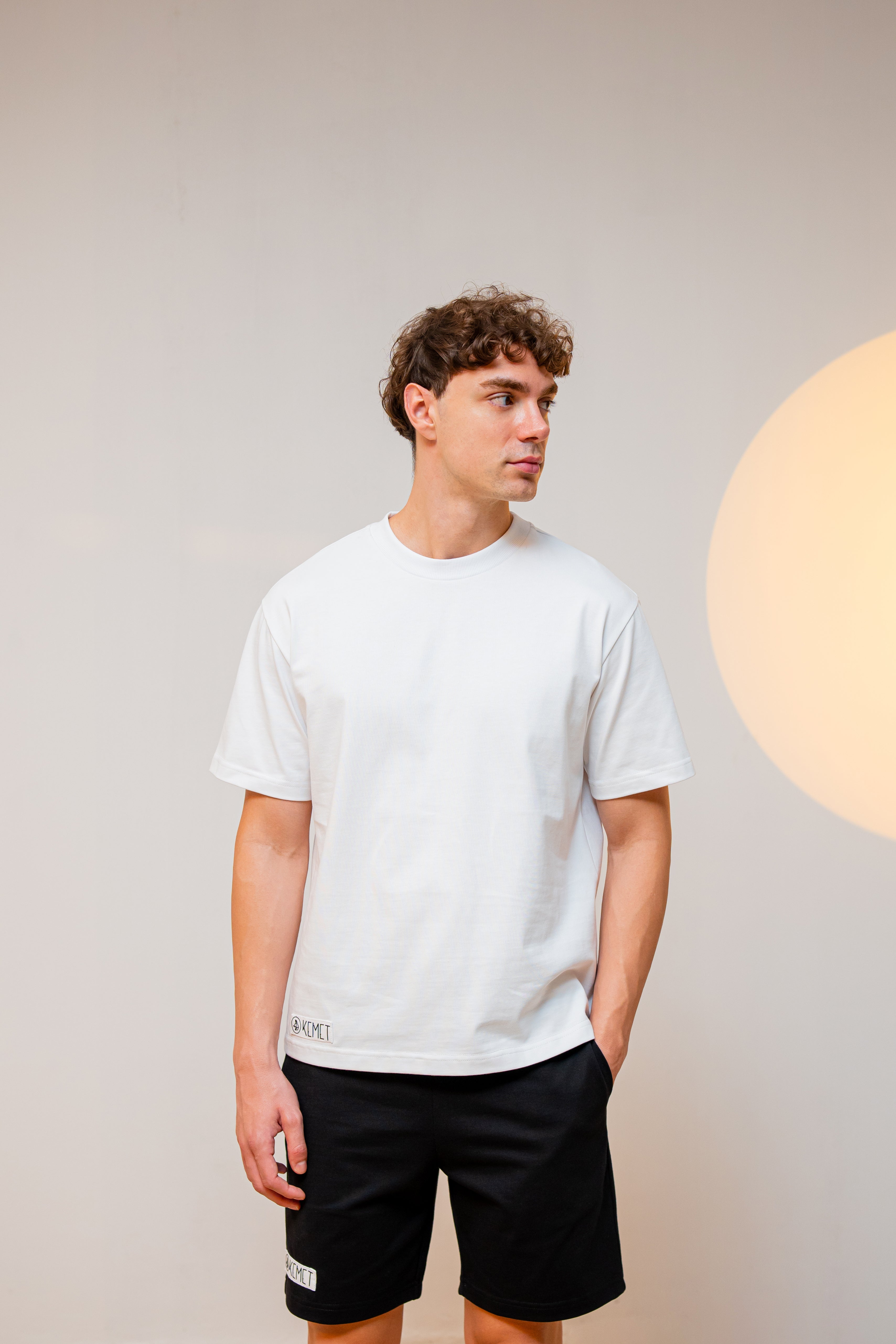 DARK SOIL | Oversized Basic T-shirt in Cotton White