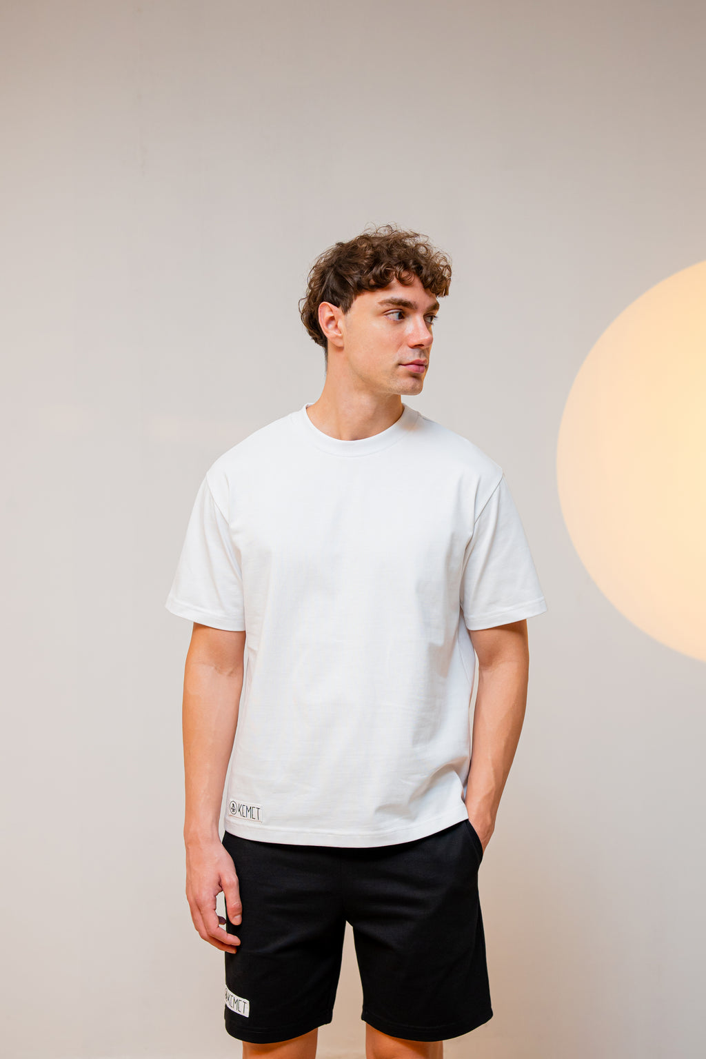 DARK SOIL | Oversized Basic T-shirt in Cotton White