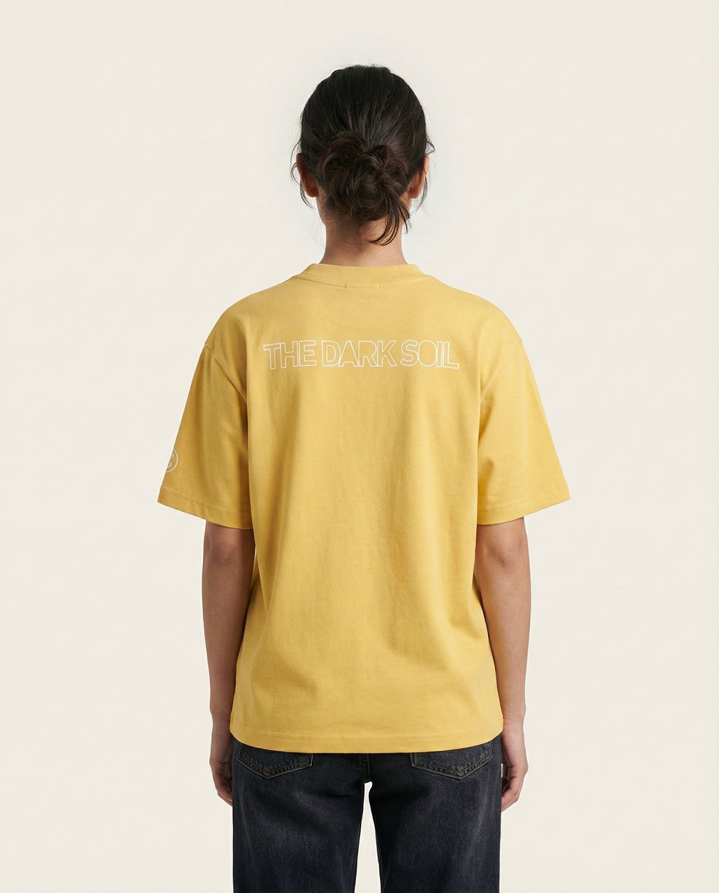 DARK SOIL | Oversized Basic T-shirt in Cotton Mustard Yellow
