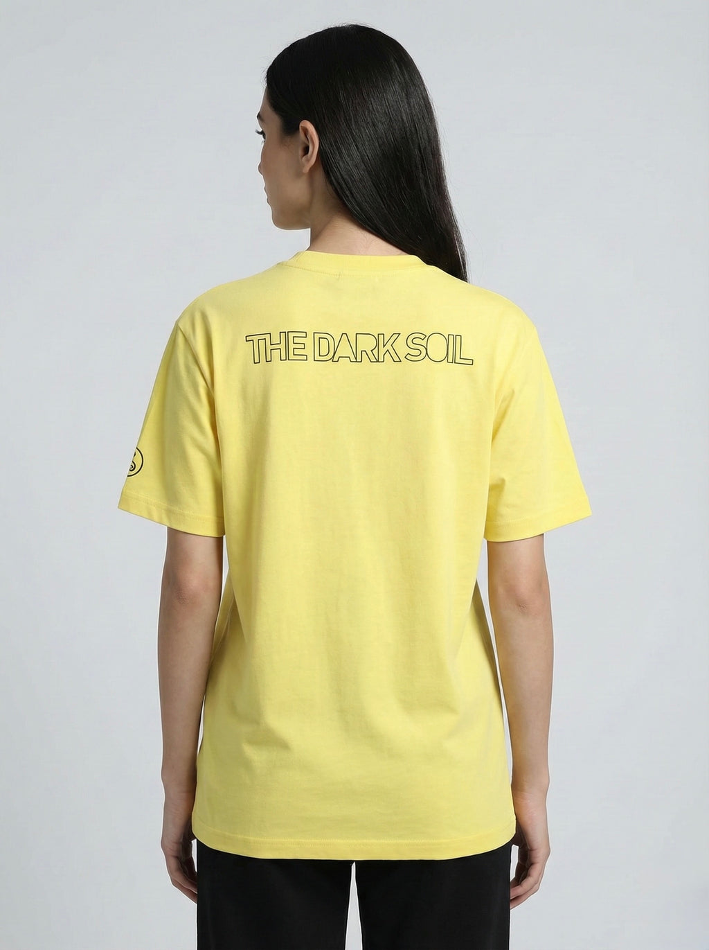 DARK SOIL | Oversized Basic T-shirt in Cotton Yellow