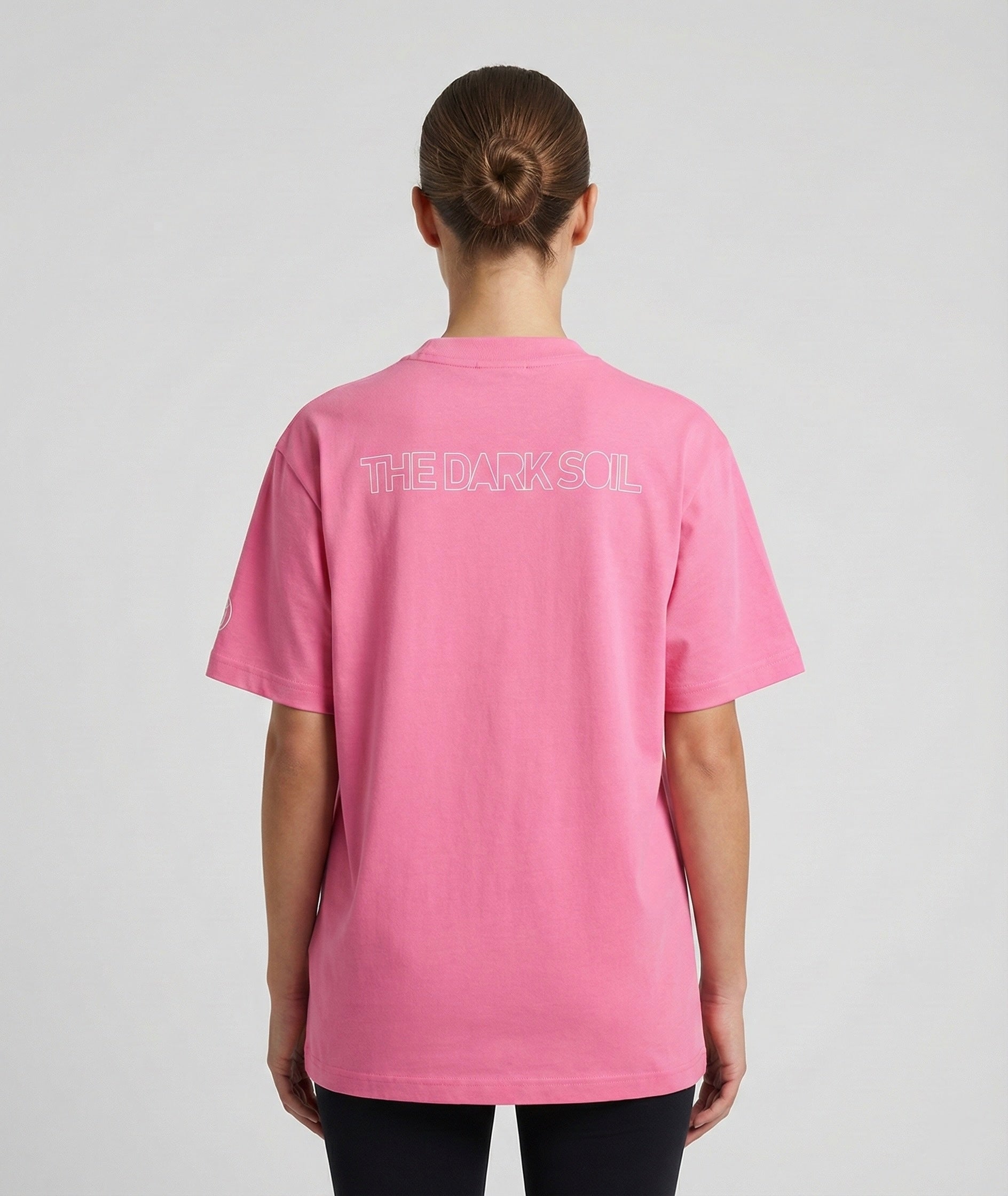 DARK SOIL | Oversized Basic T-shirt in Cotton Pink