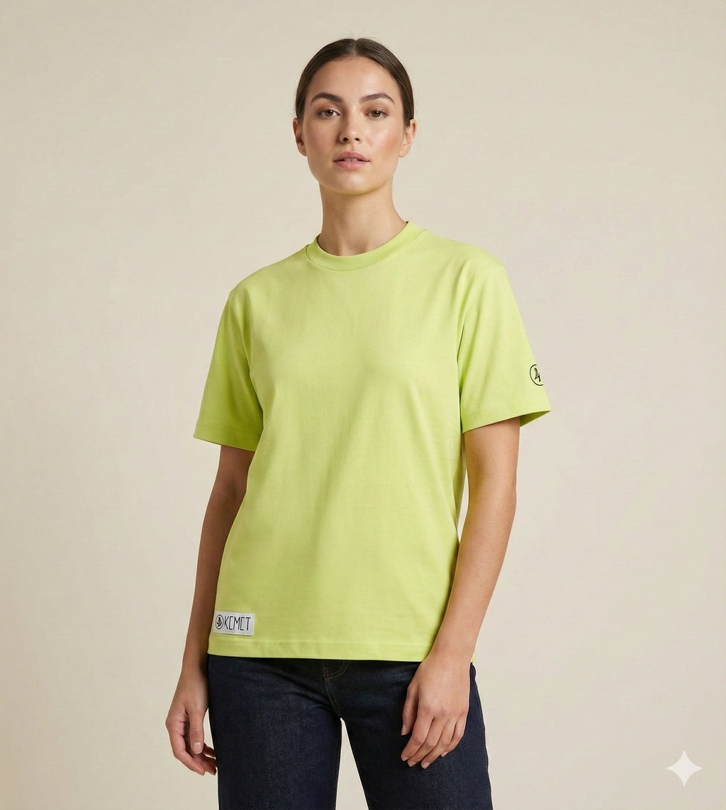 KEMET | Oversized Basic T-shirt in Cotton Lime Green