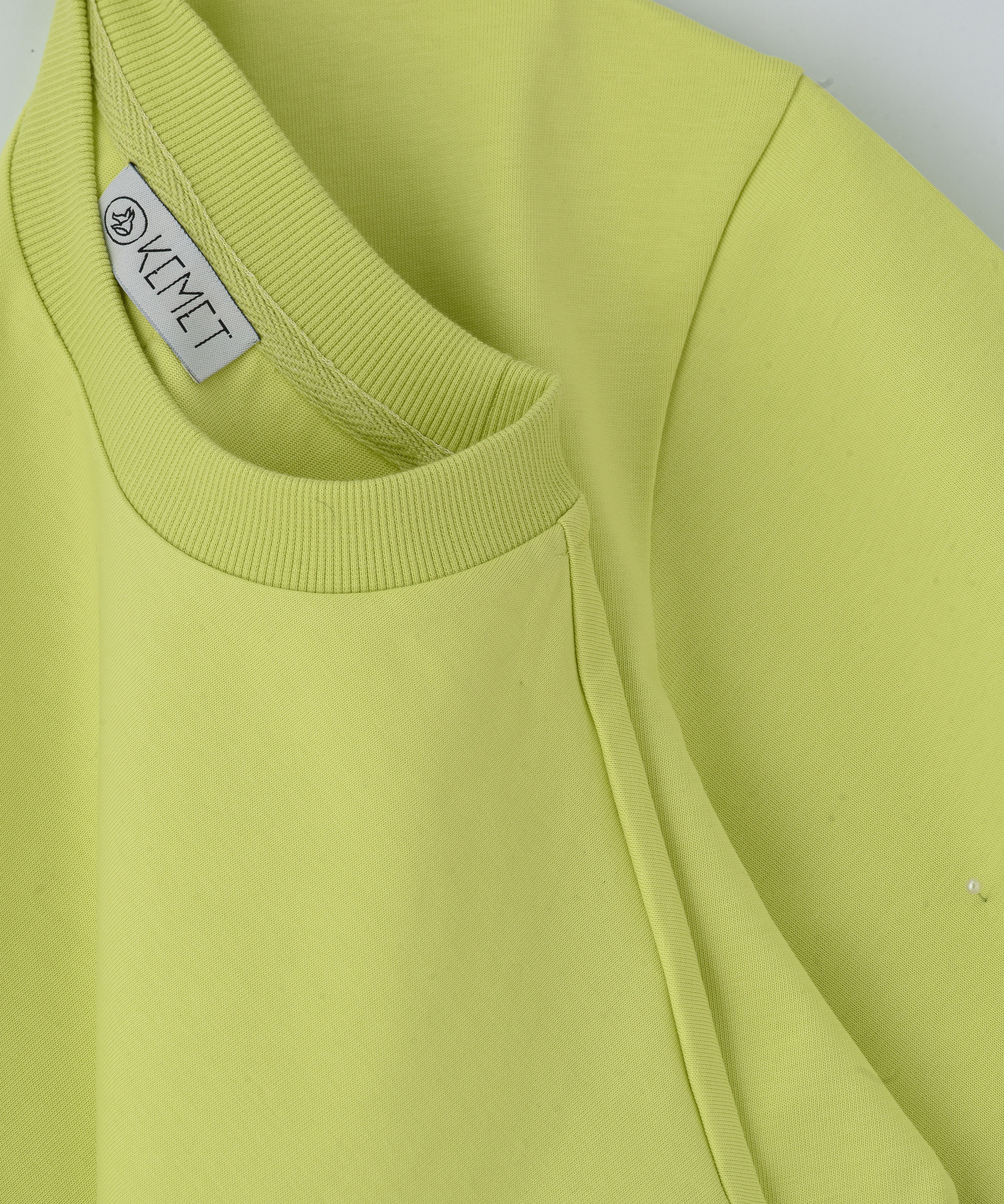 KEMET | Oversized Basic T-shirt in cotton Limegreen