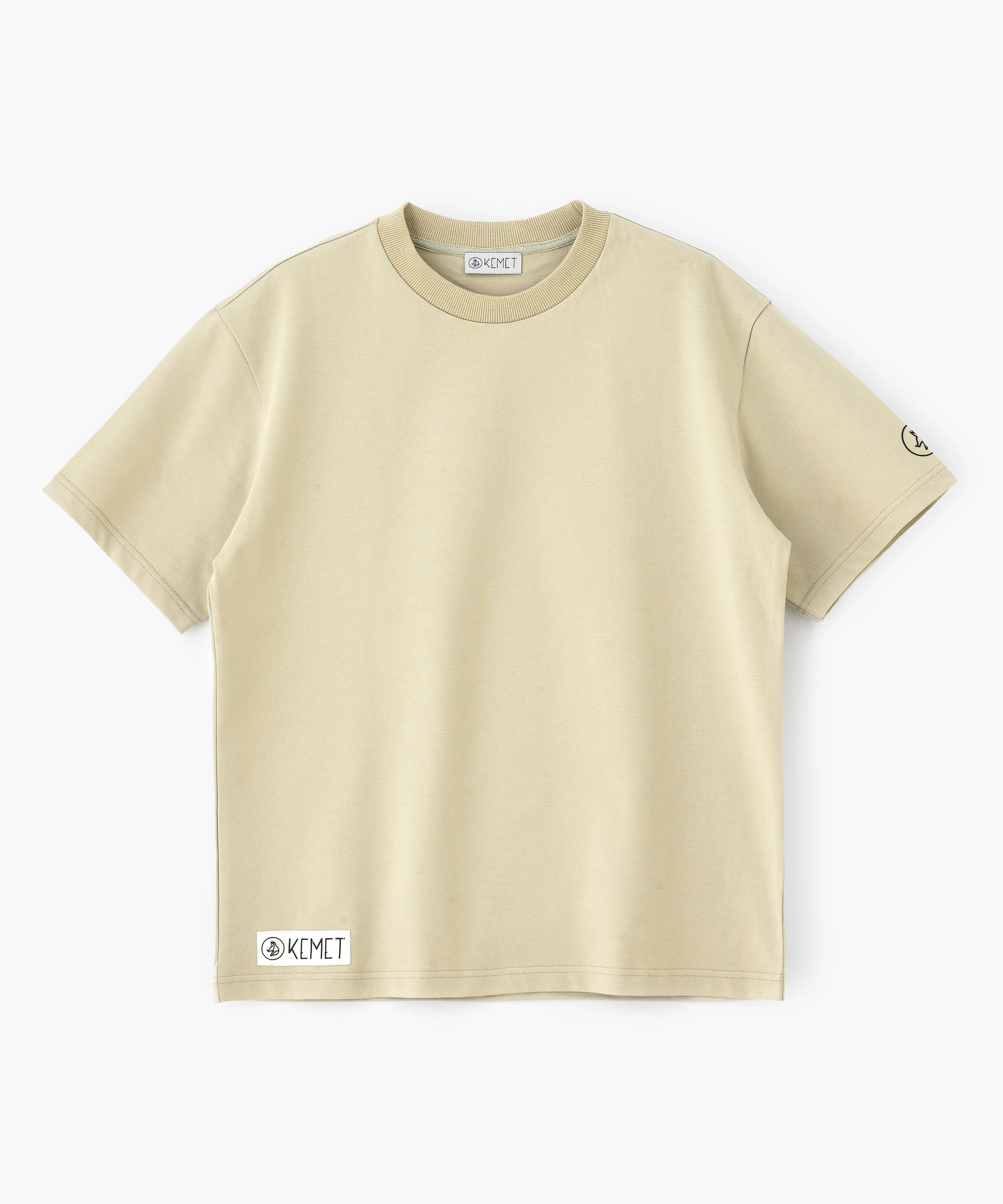 KEMET | Oversized Basic T-shirt in Cotton Beige