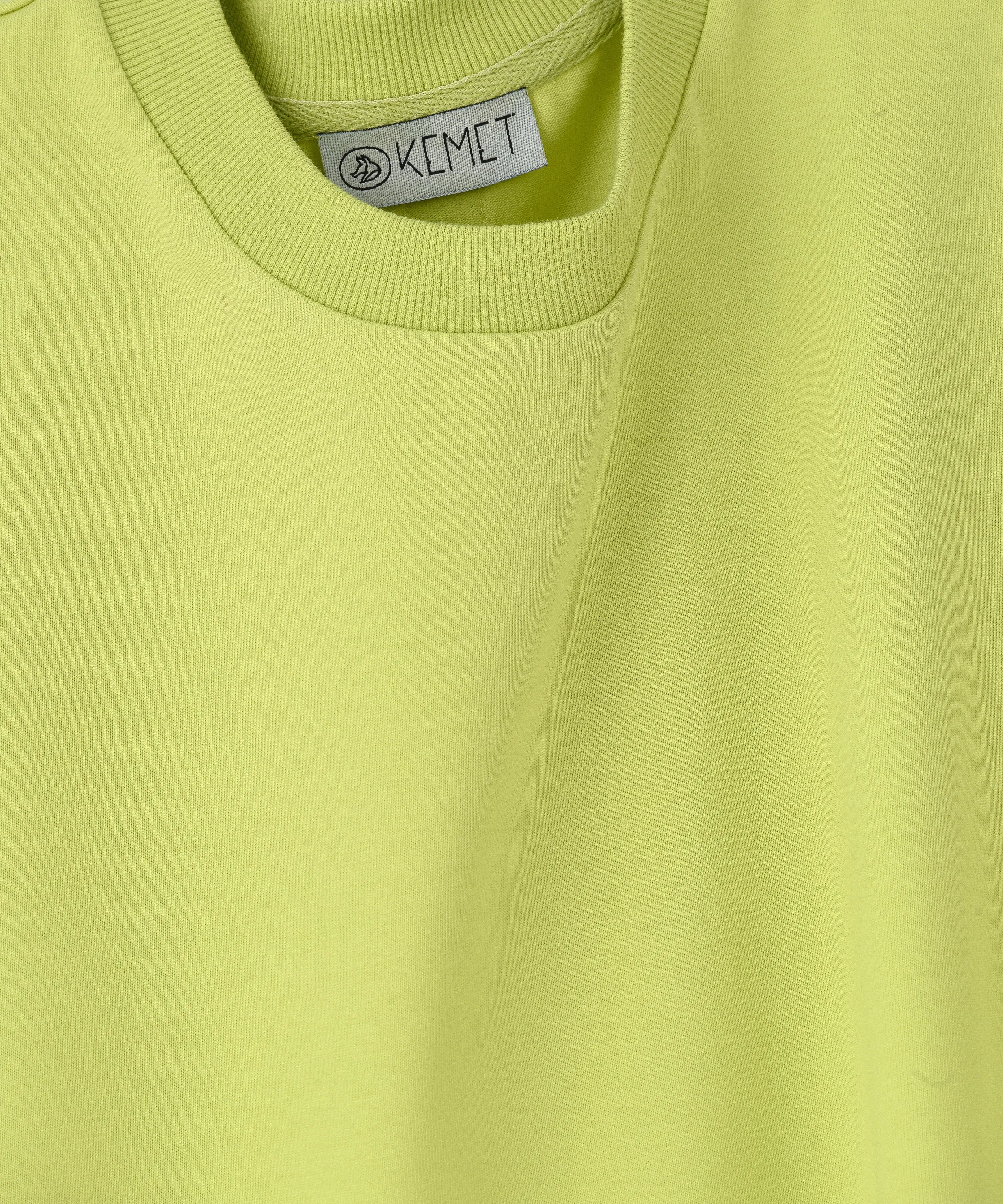 KEMET | Oversized Basic T-shirt in Cotton Limegreen