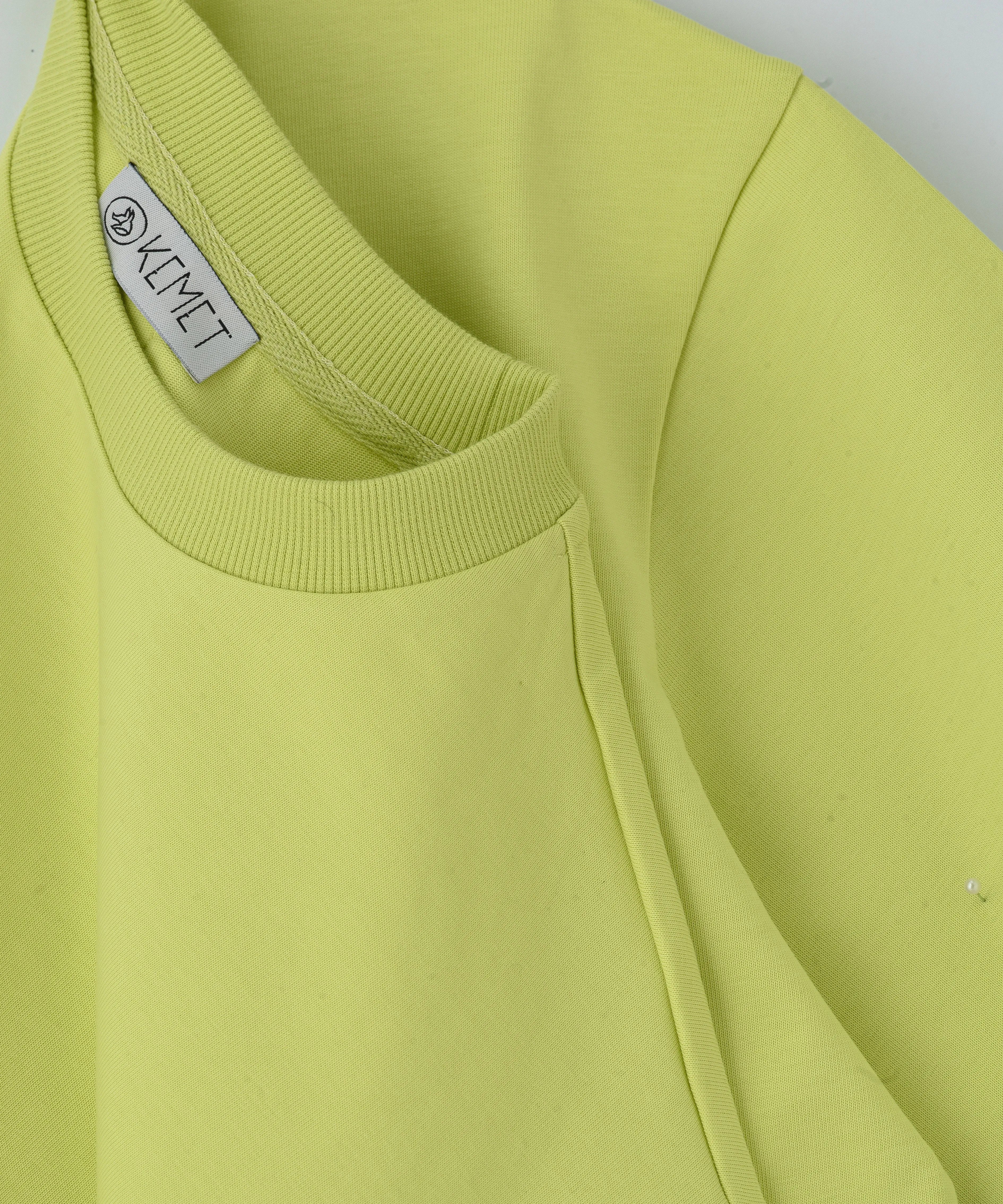 KEMET | Oversized Basic T-shirt in Cotton Limegreen