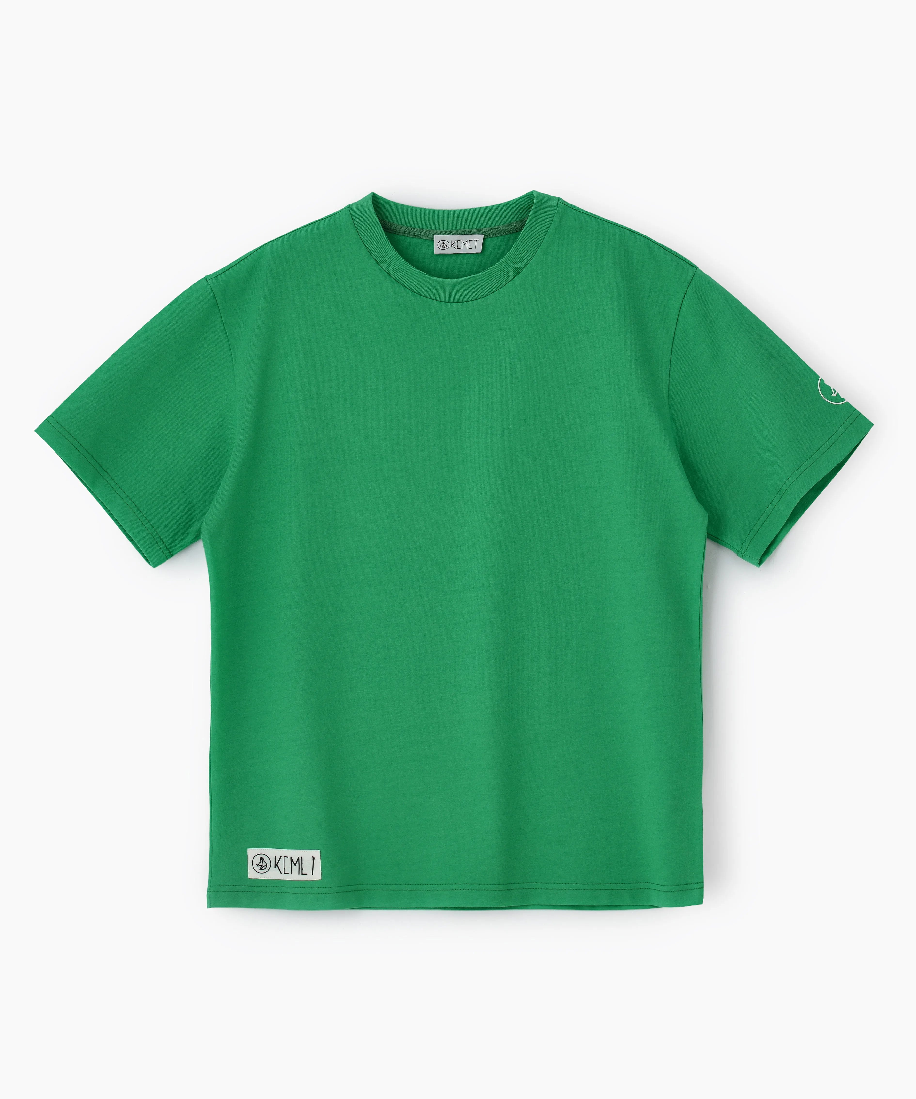 DARK SOIL | Oversized Basic T-shirt in Cotton Green