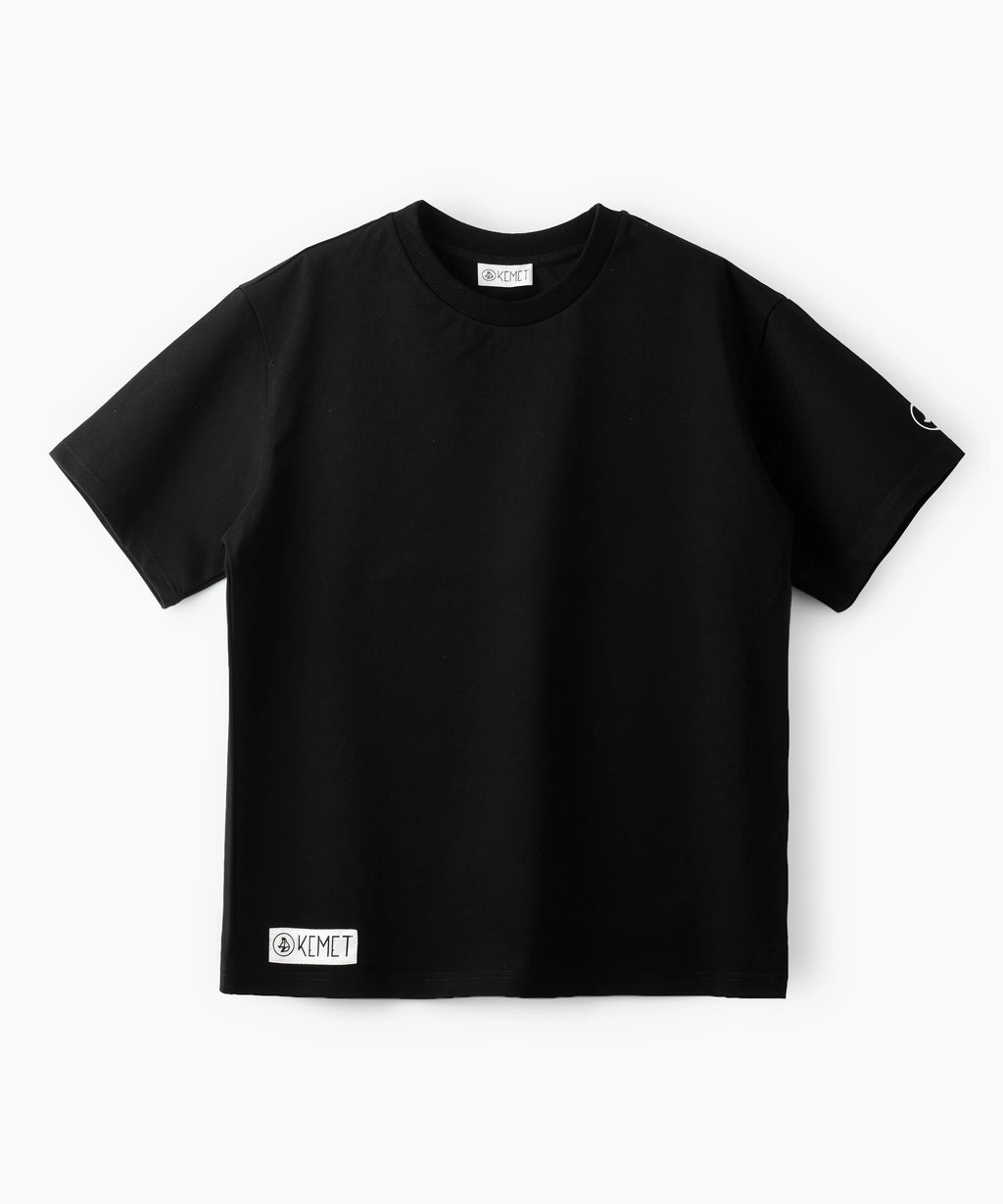 DARK SOIL | Oversized Basic T-shirt in Cotton Black
