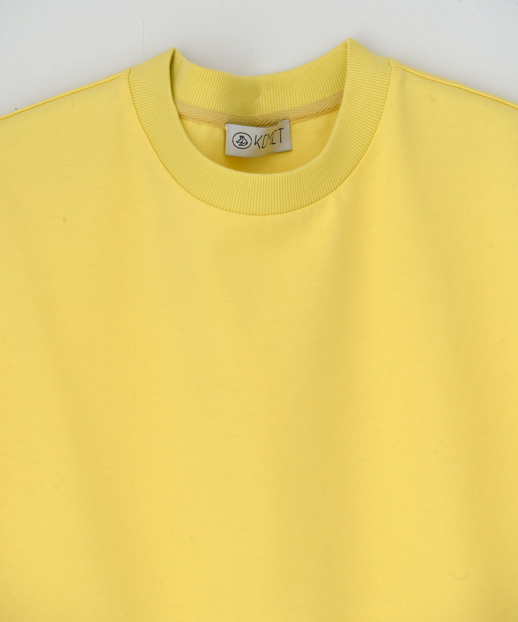 KEMET | Oversized Basic T-shirt in Cotton Yellow