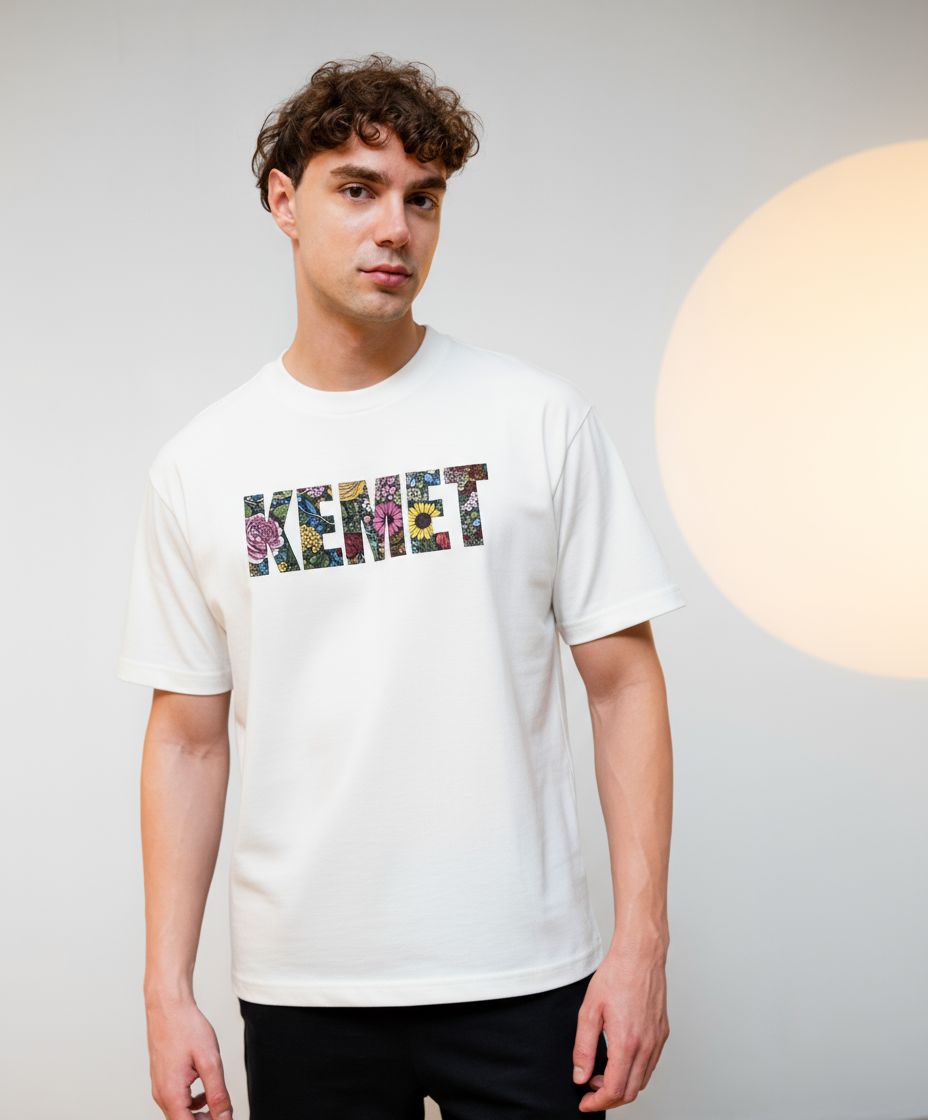 BLOOMING — Graphic Oversized Tee
Available in: White, Off-White/Multi