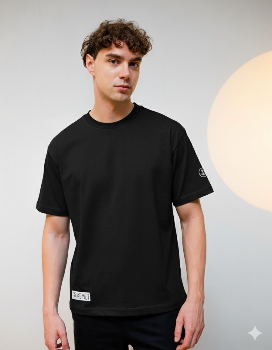 KEMET | Oversized Basic T-shirt in Cotton Black