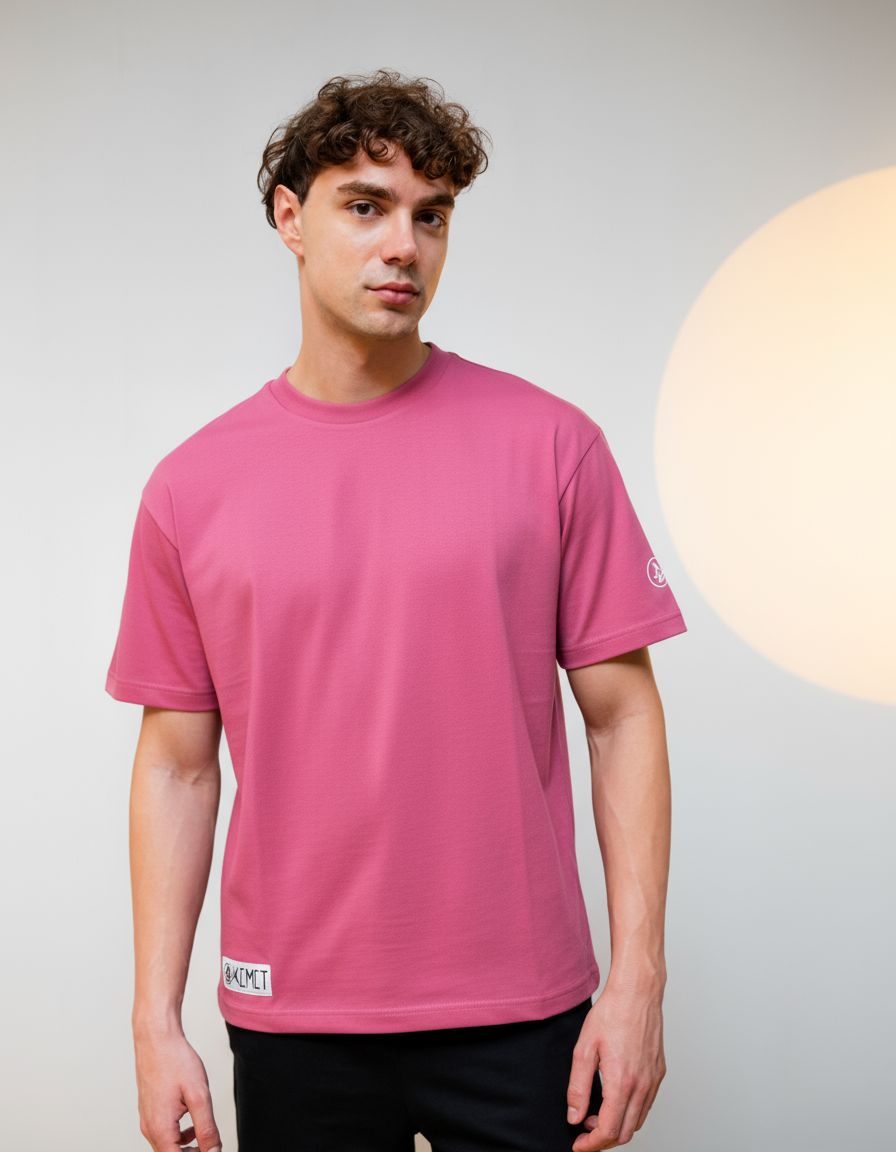 KEMET | Oversized Basic T-shirt in Cotton Pink