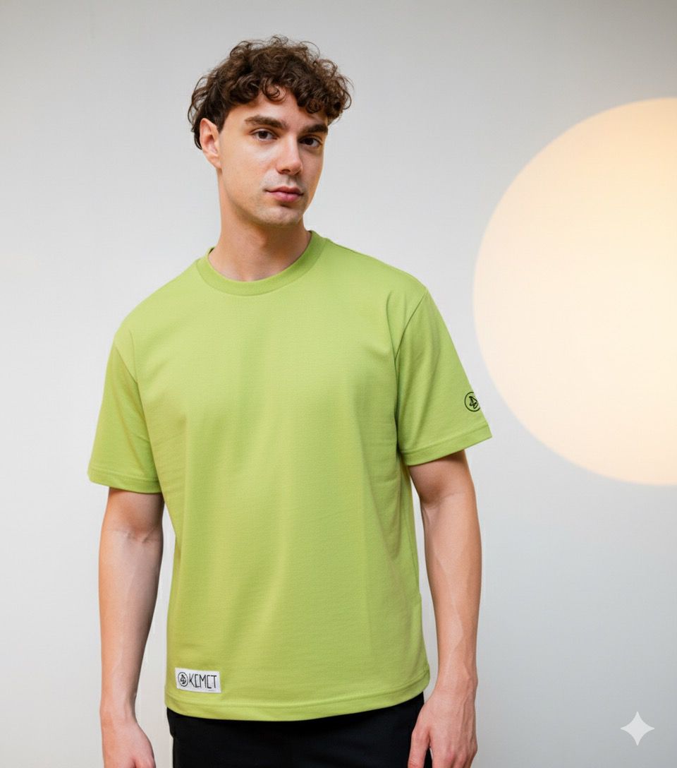 KEMET | Oversized Basic T-shirt in cotton Limegreen