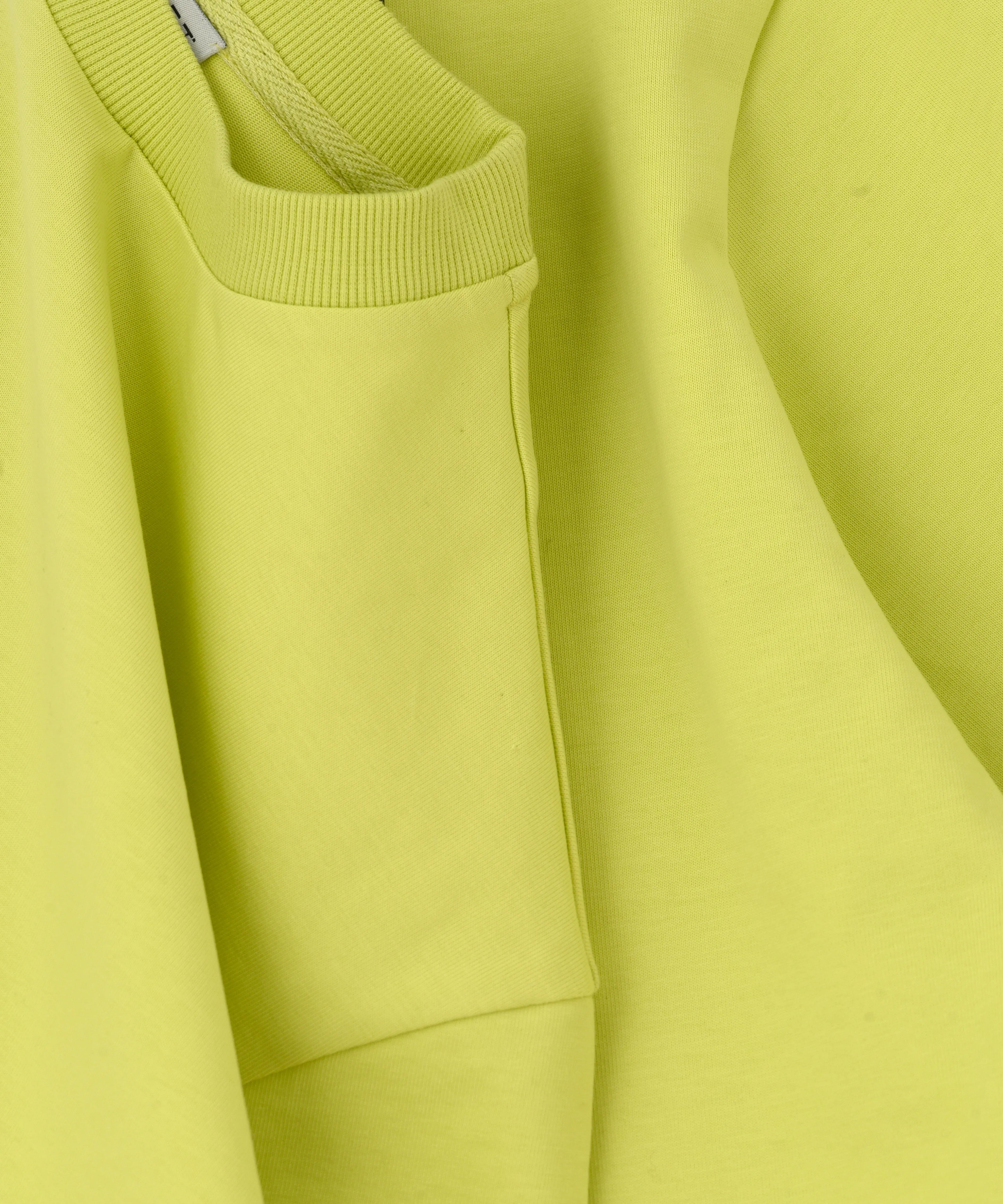 DARK SOIL | Oversized Basic T-shirt in Cotton Limegreen