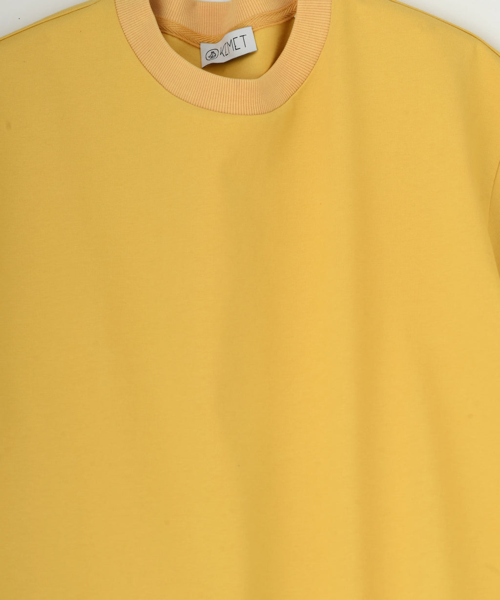 DARK SOIL | Oversized Basic T-shirt in Cotton Mustard Yellow