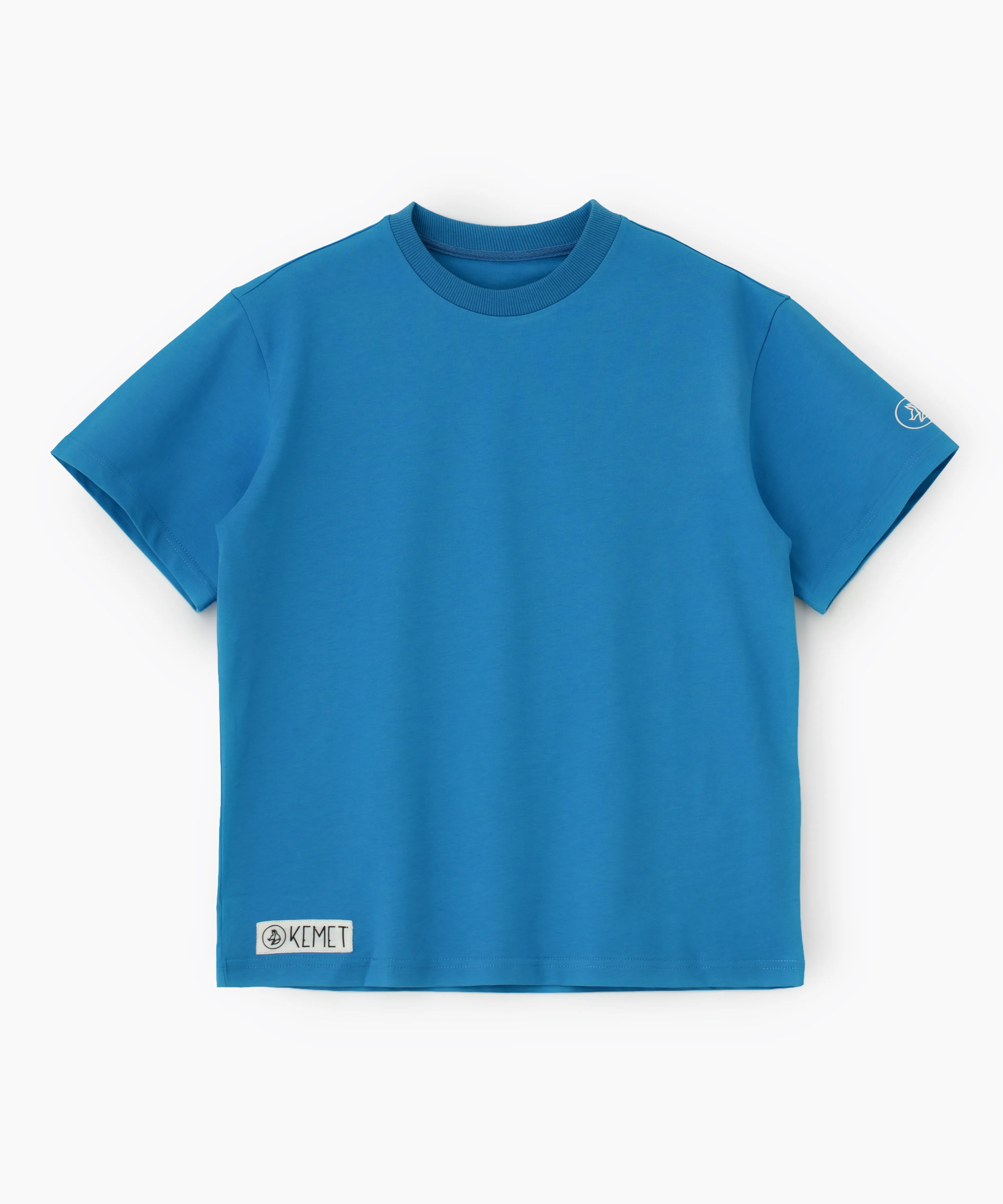 KEMET | Oversized Basic T-shirt in Cotton Cerulean Blue