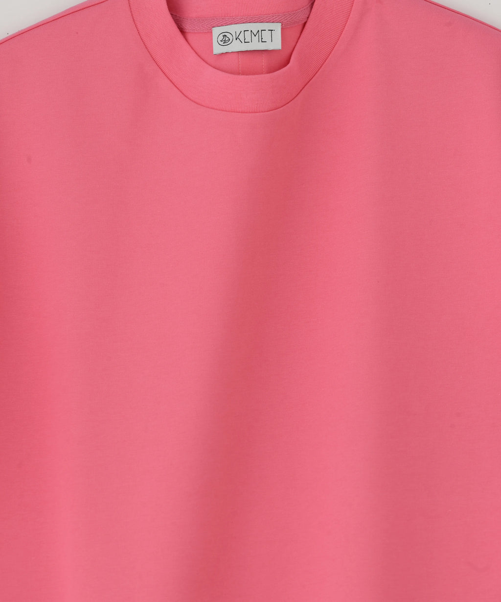 KEMET | Oversized Basic T-shirt in Cotton Pink