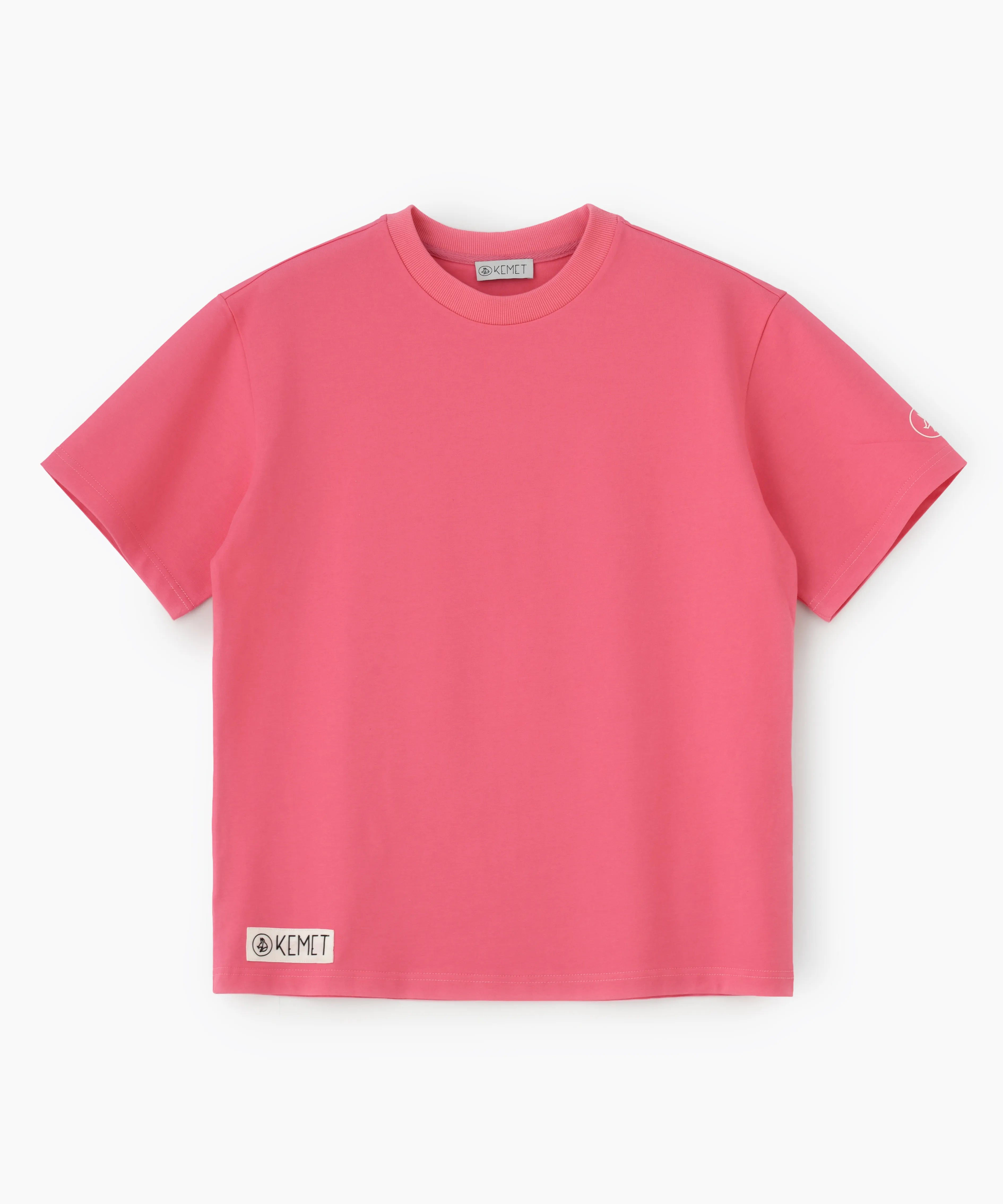 DARK SOIL | Oversized Basic T-shirt in Cotton Pink