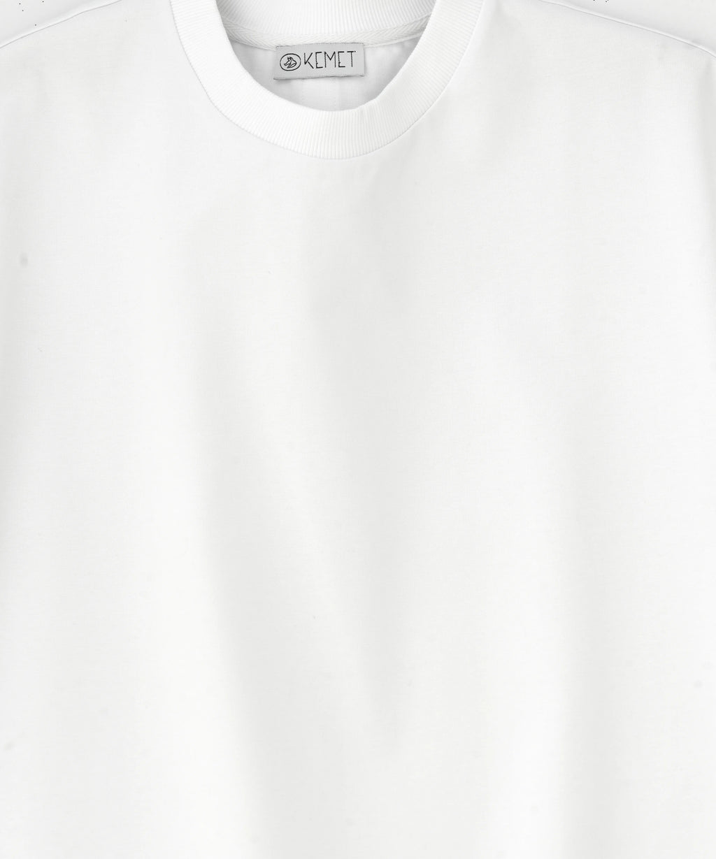 KEMET | Oversized Basic T-shirt in Cotton White