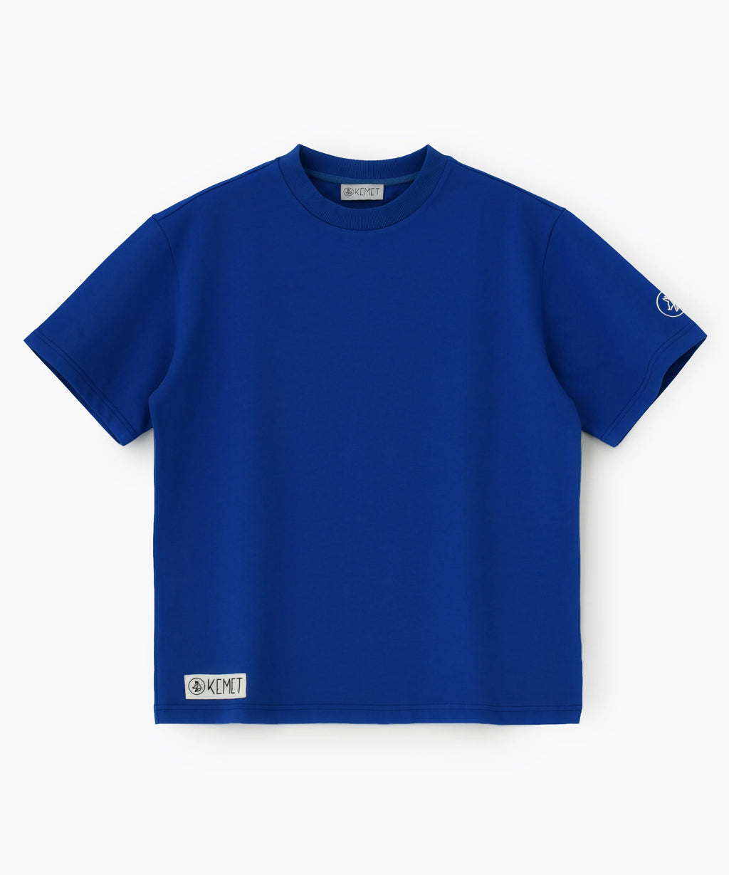 DARK SOIL | Oversized Basic T-shirt in Cotton Royal Blue