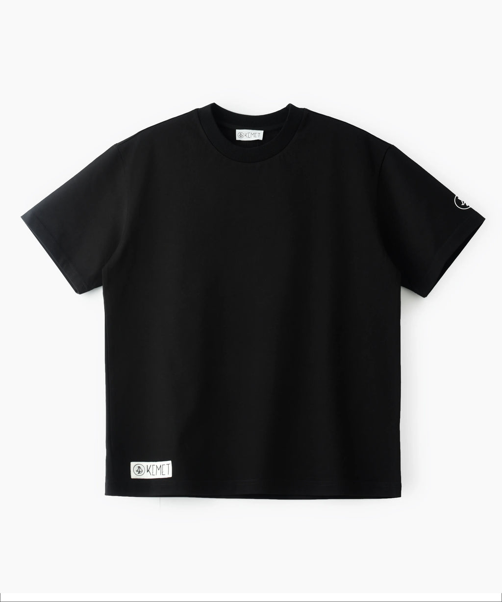 KEMET | Oversized Basic T-shirt in Cotton Black